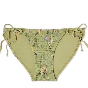 Xhilaration Light Green Design Swim Bikini Bottom Xs size with